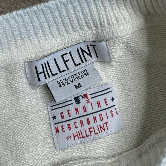 HILLFLINT White Black ‘WHITE SOX’ Crew Neck Baseball Sweater Women’s - Picture 2 of 7